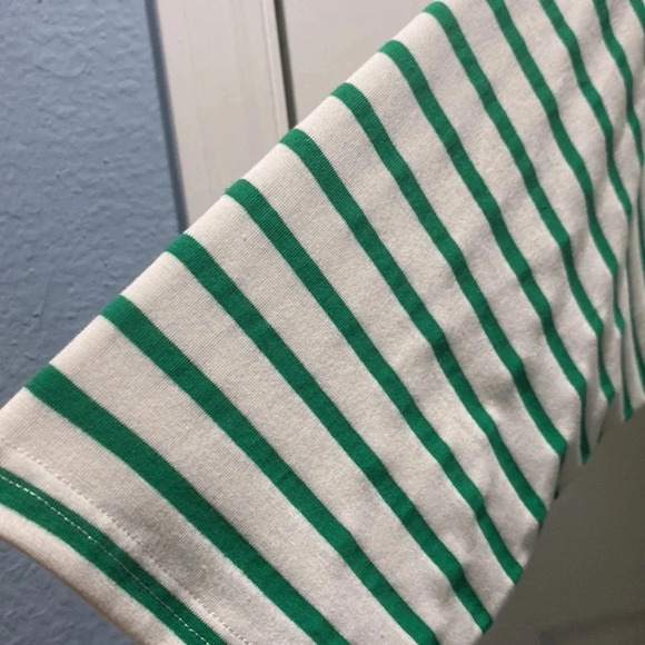 City Chick Blue & White Striped V-Neck Blouse, Size 18 M - Picture 4 of 6